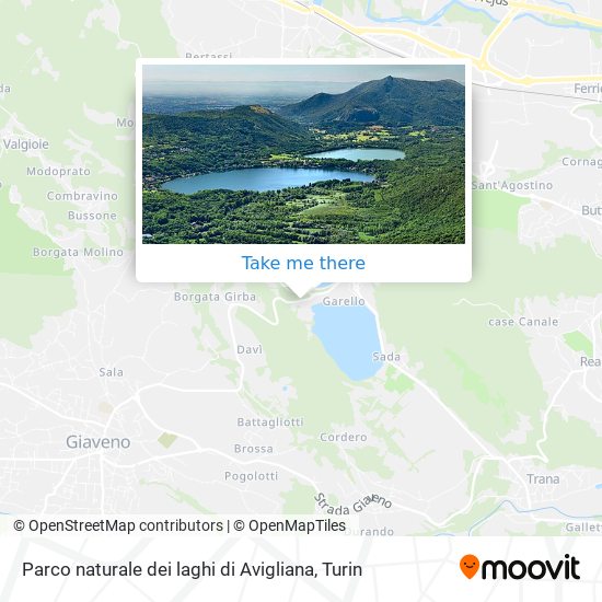 Parco naturale dei laghi di Avigliana map