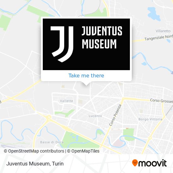 Juventus Museum map