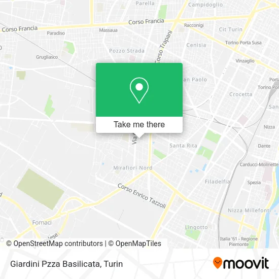 Basilicata Square Gardens map