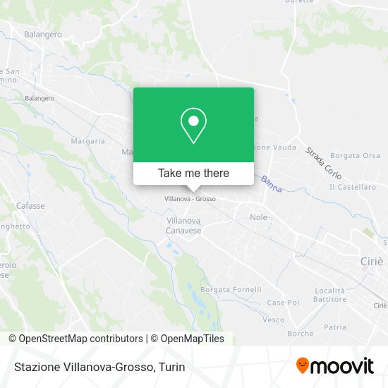 Stazione Villanova-Grosso map