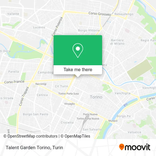 Talent Garden Torino map