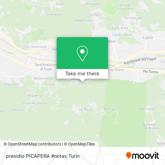 presidio PICAPERA #notav map