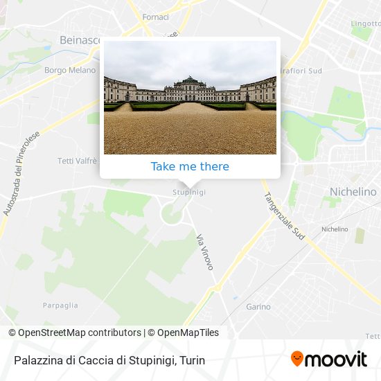 Palazzina di Caccia di Stupinigi map