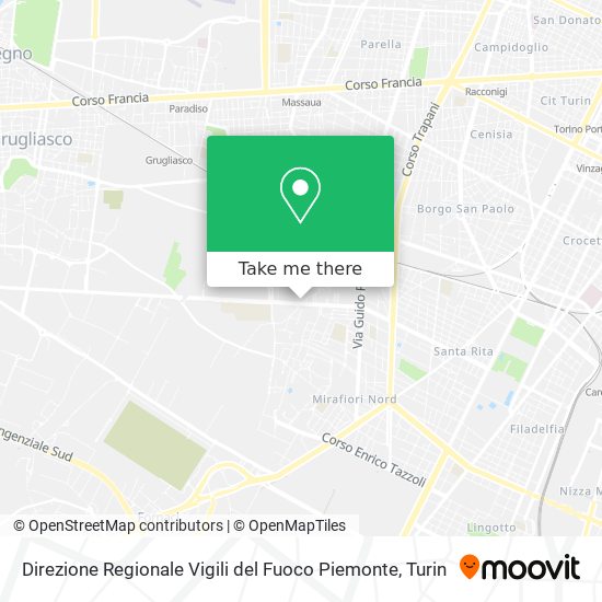 Direzione Regionale Vigili del Fuoco Piemonte map
