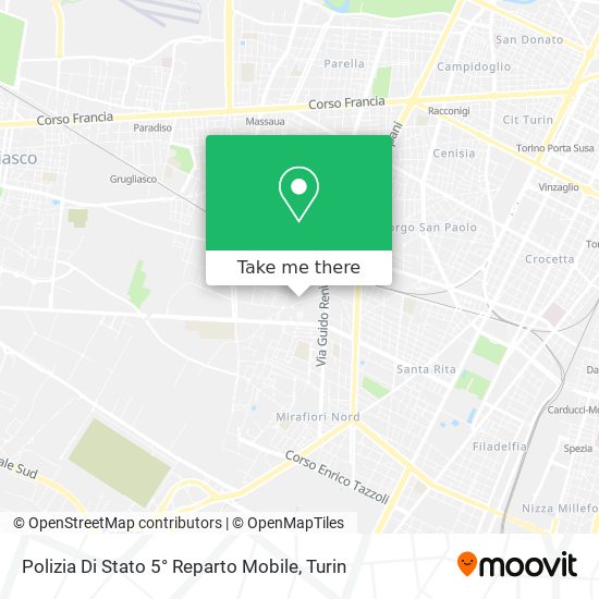 Polizia Di Stato 5° Reparto Mobile map