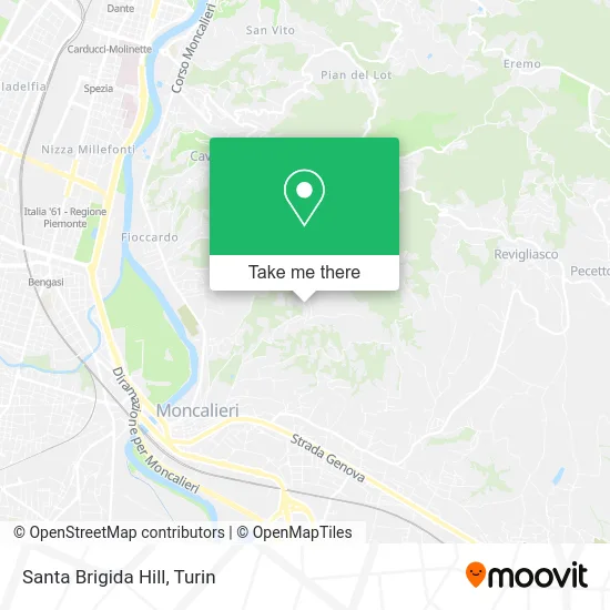 Santa Brigida Hill map