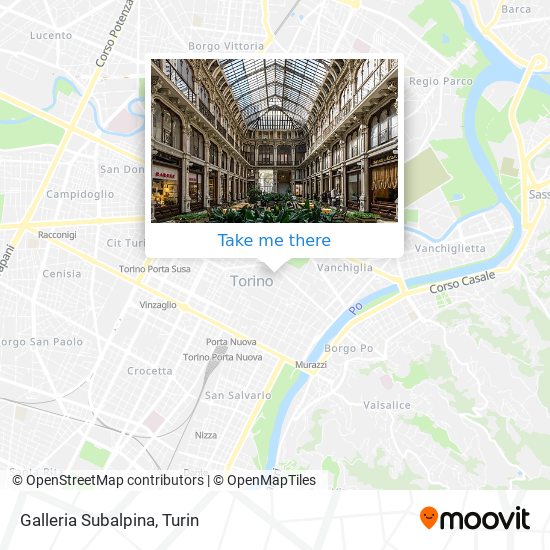 Galleria Subalpina map