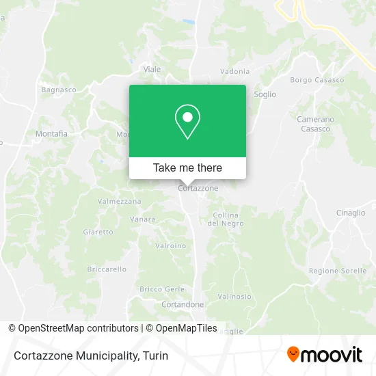 Cortazzone Municipality map