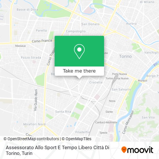 Assessorato Allo Sport E Tempo Libero Città Di Torino map