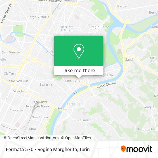 Fermata 570 - Regina Margherita map