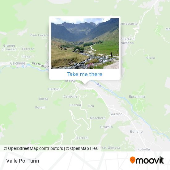 Valle Po map