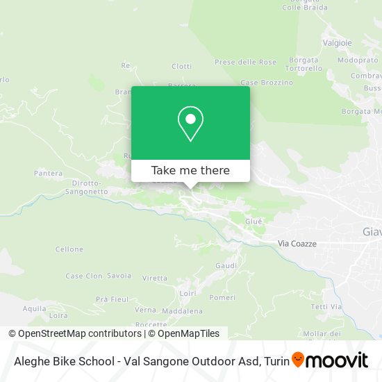 Aleghe Bike School - Val Sangone Outdoor Asd map