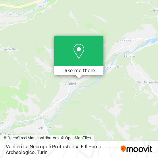 Valdieri La Necropoli Protostorica E Il Parco Archeologico map