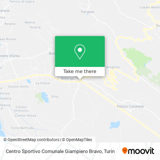 Centro Sportivo Comunale Giampiero Bravo map