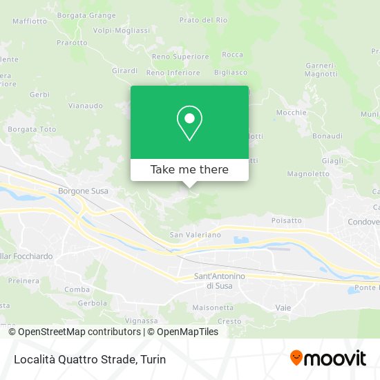 Località Quattro Strade map