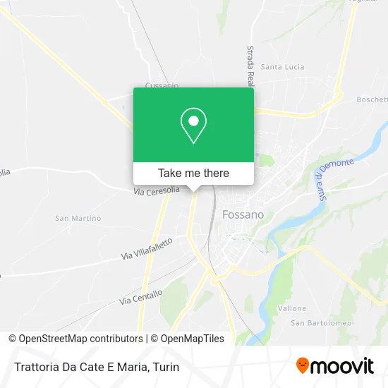 Trattoria Da Cate E Maria map