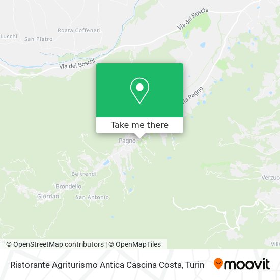 Ristorante Agriturismo Antica Cascina Costa map