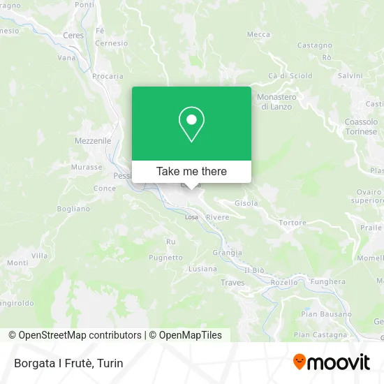 Borgata I Frutè map