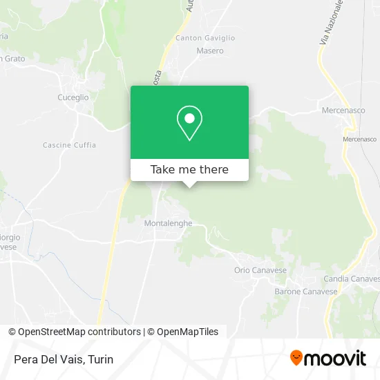 Pera Del Vais map