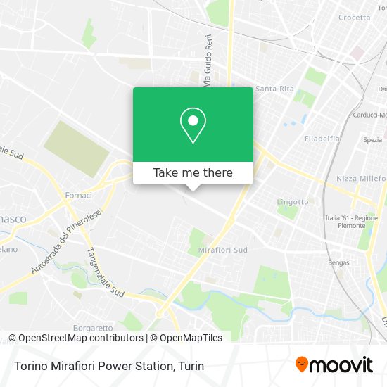 Torino Mirafiori Power Station map