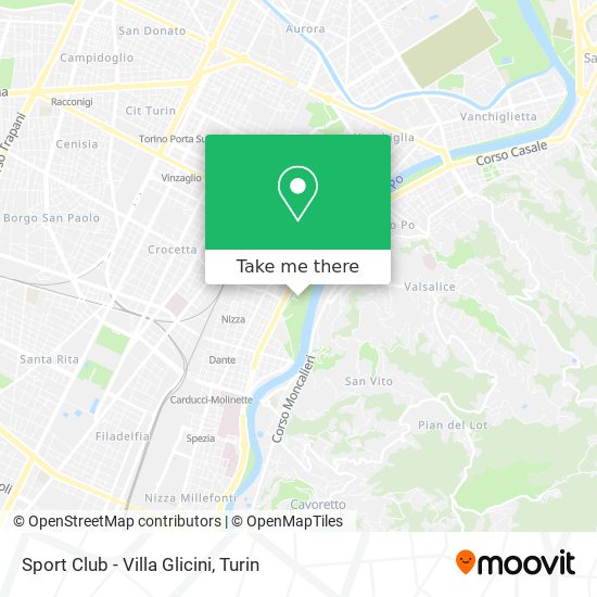 Sport Club - Villa Glicini map