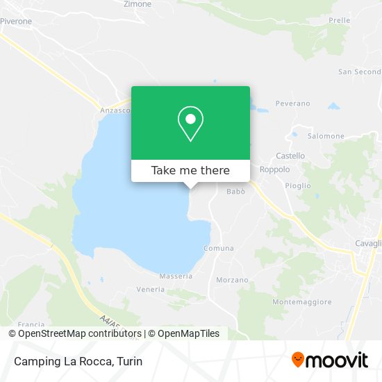 Camping La Rocca map