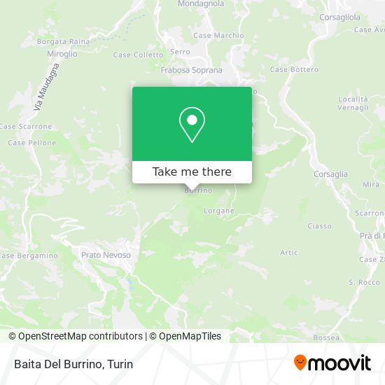 Baita Del Burrino map