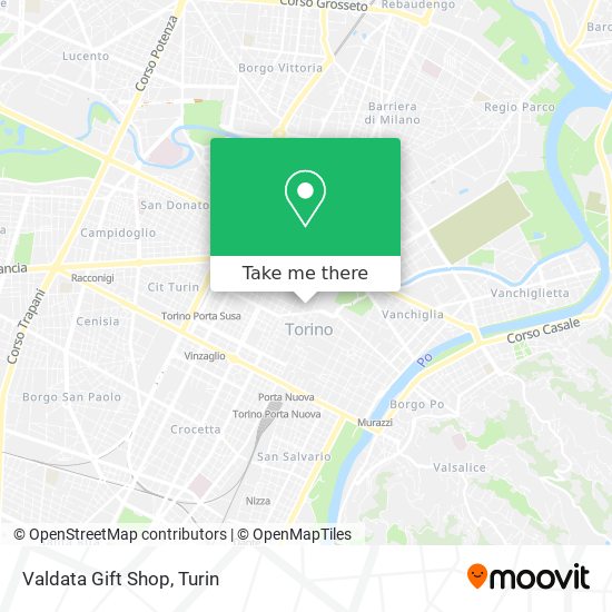 Valdata Gift Shop map