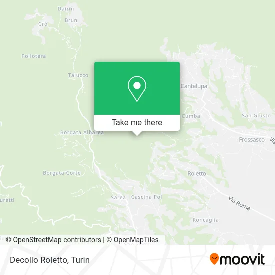 Decollo Roletto map