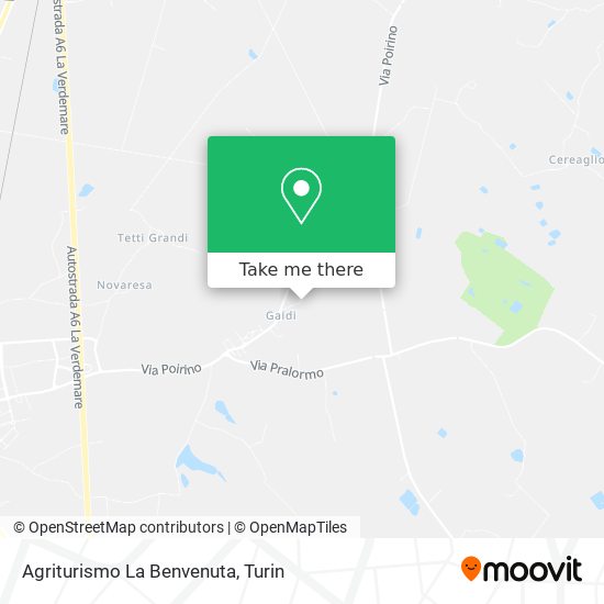 Agriturismo La Benvenuta map