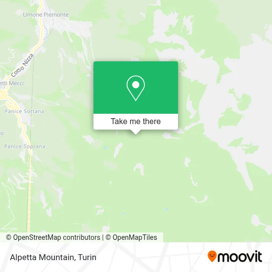 Alpetta Mountain map