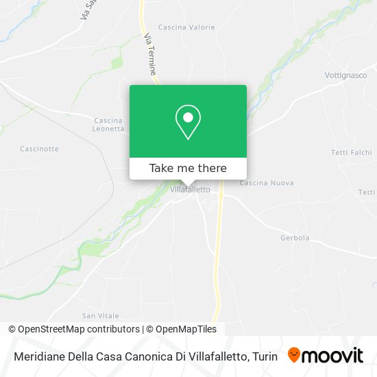 Meridiane Della Casa Canonica Di Villafalletto map