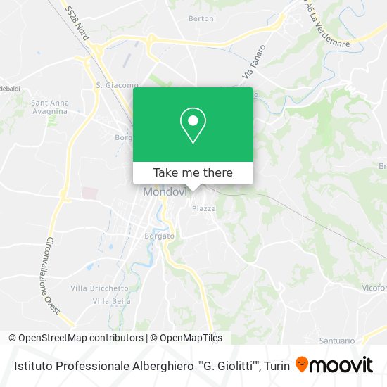 Istituto Professionale Alberghiero ""G. Giolitti"" map