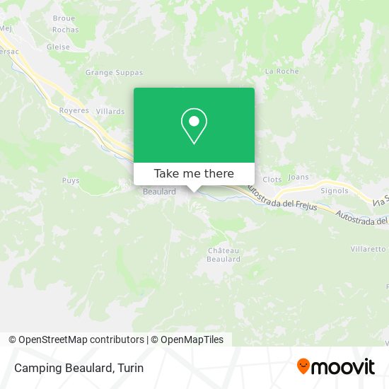 Camping Beaulard map