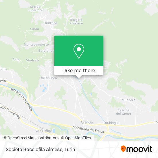 Società Bocciofila Almese map