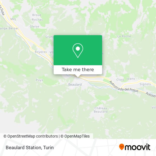 Beaulard Station map