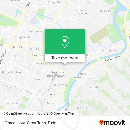 Grand Hotel Sitea Turin map