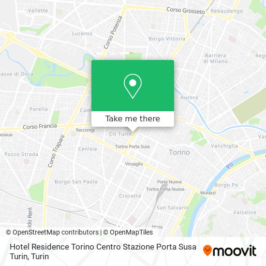 Hotel Residence Torino Centro Stazione Porta Susa Turin map