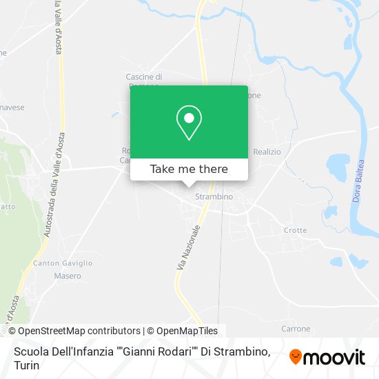 Scuola Dell'Infanzia ""Gianni Rodari"" Di Strambino map