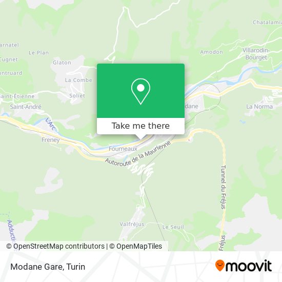 Modane Gare map