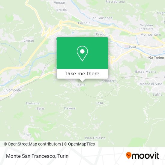 Monte San Francesco map