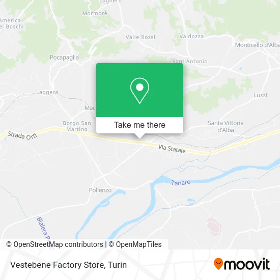 Vestebene Factory Store map
