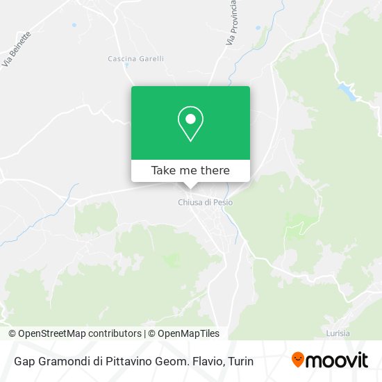 Gap Gramondi di Pittavino Geom. Flavio map