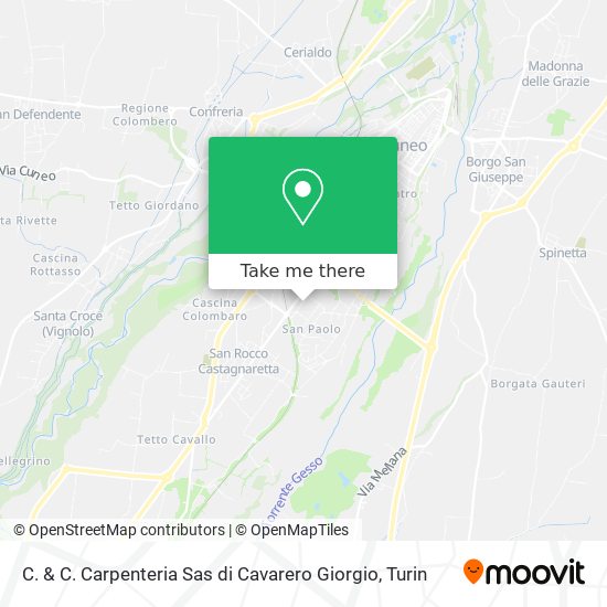 C. & C. Carpenteria Sas di Cavarero Giorgio map