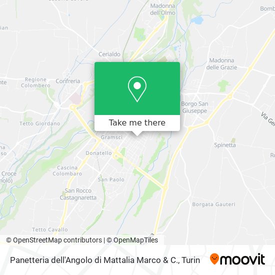 Panetteria dell'Angolo di Mattalia Marco & C. map