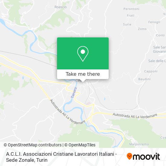 A.C.L.I. Associazioni Cristiane Lavoratori Italiani - Sede Zonale map