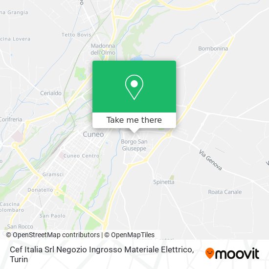 Cef Italia Srl Negozio Ingrosso Materiale Elettrico map