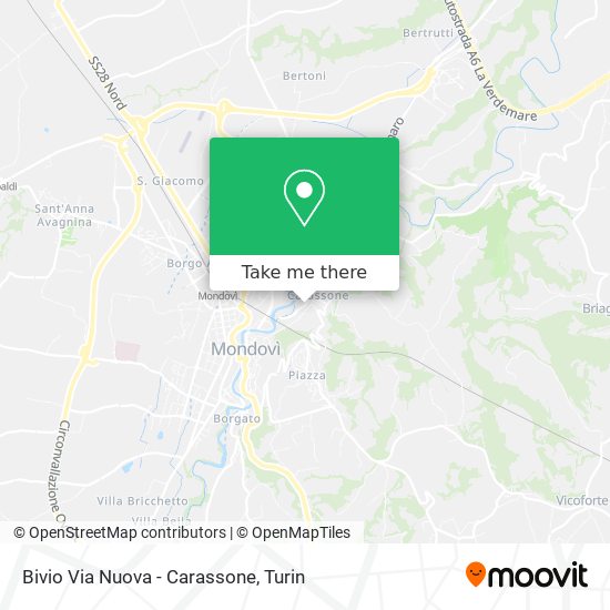 Bivio Via Nuova - Carassone map
