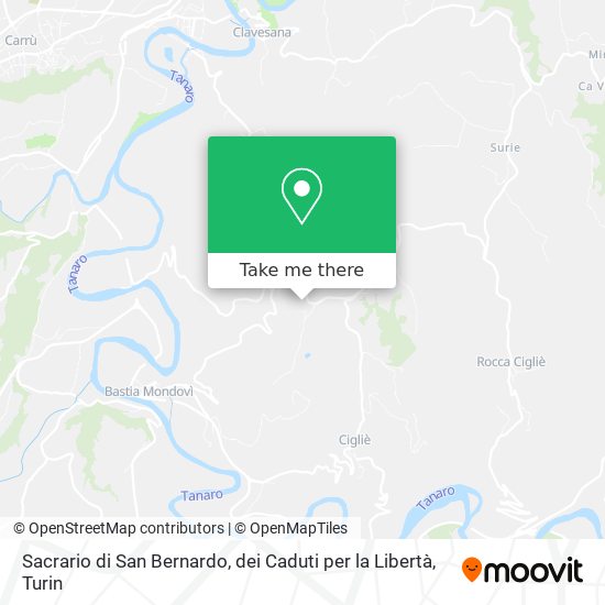 Sacrario di San Bernardo, dei Caduti per la Libertà map