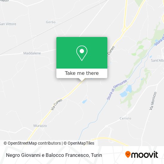Negro Giovanni e Balocco Francesco map